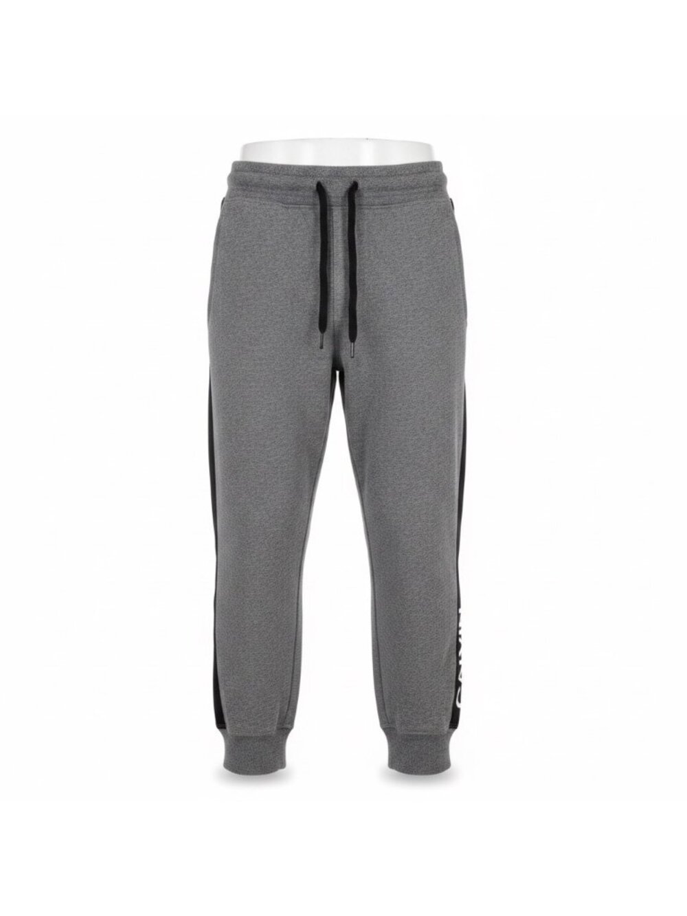 Calvin Klein Mens Gray Performance Jogger Sweatpants Logo Side Pocket Size XL